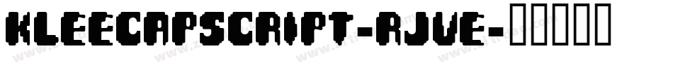 Kleecapscript-RJVe字体转换