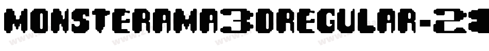Monsterama3DRegular-28Ve字体转换