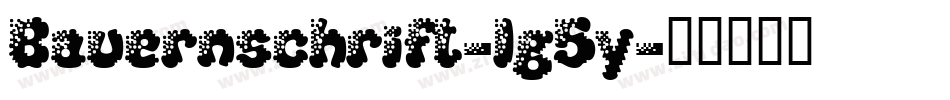 Bauernschrift-lg5y字体转换