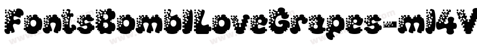 FontsBombILoveGrapes-ml4V字体转换