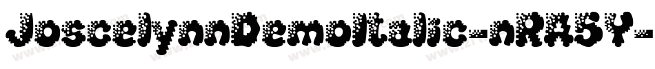 JoscelynnDemoItalic-nRA5Y字体转换