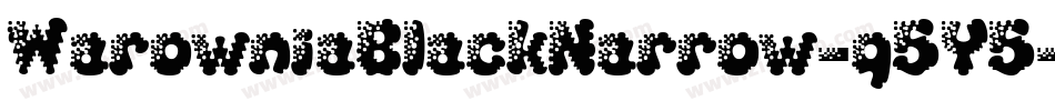 WarowniaBlackNarrow-q5Y5字体转换