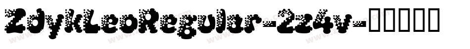 ZdykLeoRegular-2z4v字体转换