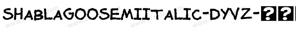 ShablagooSemiItalic-dYvZ字体转换