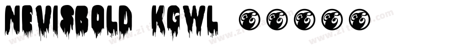 NevisBold-KGwl字体转换