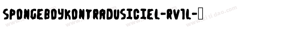 SpongeboyKontraDusiciel-rV1L字体转换