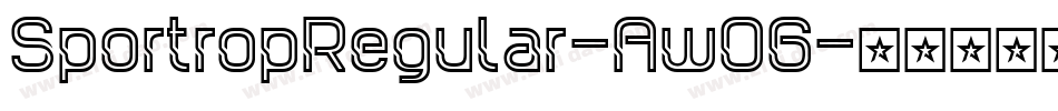 SportropRegular-AwO6字体转换