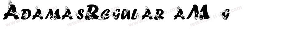 AdamasRegular-aM4g字体转换