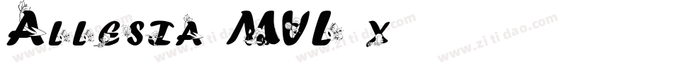 Allesia-MVL5x字体转换