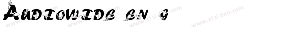 Audiowide-en4g字体转换