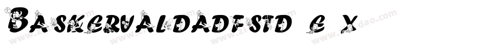 Baskervaldadfstd-e5x3字体转换
