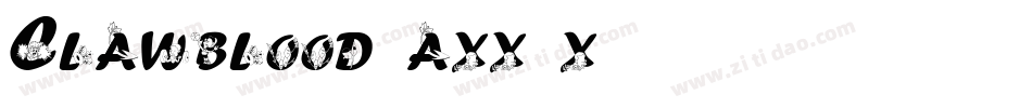 Clawblood-axx5x字体转换