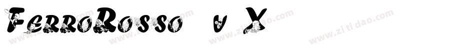FerroRosso-0v5X字体转换