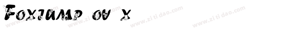 Foxjump-ov5x字体转换 Foxjump-ov5x字体转换