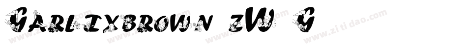 Garlixbrown-zW4G字体转换
