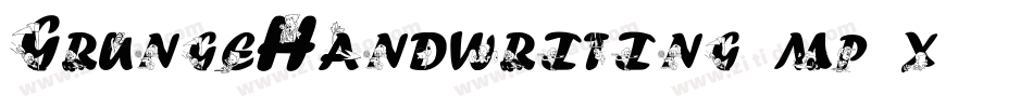 GrungeHandwriting-mp5x字体转换
