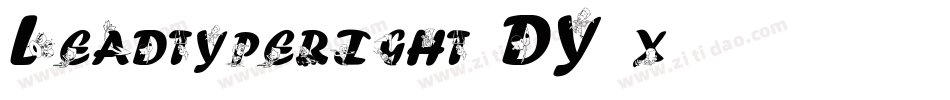 Leadtyperight-DY5x字体转换