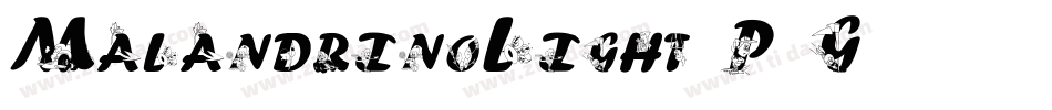 MalandrinoLight-P4G7字体转换