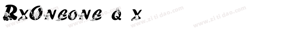 RxOneone-q5x字体转换 RxOneone-q5x字体转换