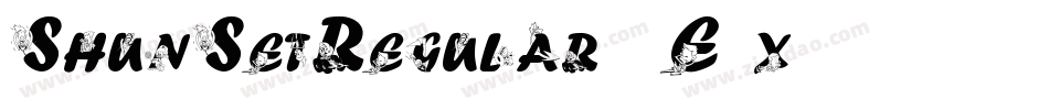 ShunSetRegular-5E5x字体转换 ShunSetRegular-5E5x字体转换