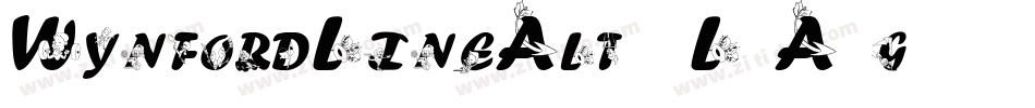 WynfordLineAlt1-L3A4g字体转换