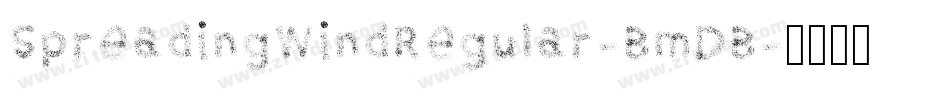 SpreadingWindRegular-BmDB字体转换