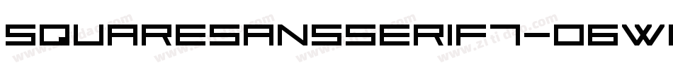 SquareSansSerif7-o6wA字体转换