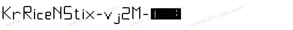 KrRiceNStix-vj2M字体转换
