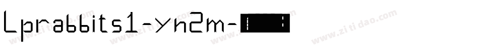 Lprabbits1-yn2m字体转换