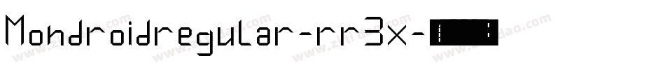 Mondroidregular-rr3x字体转换