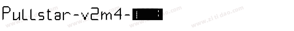 Pullstar-v2m4字体转换