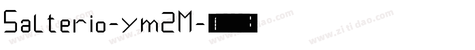 Salterio-ym2M字体转换