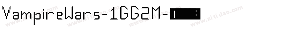 VampireWars-1GG2M字体转换