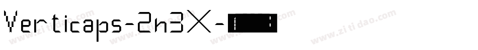 Verticaps-2n3X字体转换
