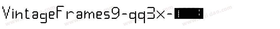 VintageFrames9-qq3x字体转换