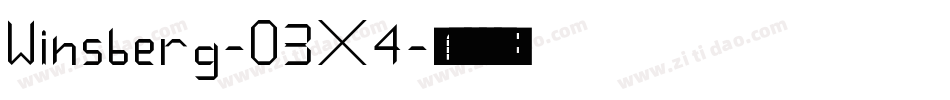 Winsberg-O3X4字体转换