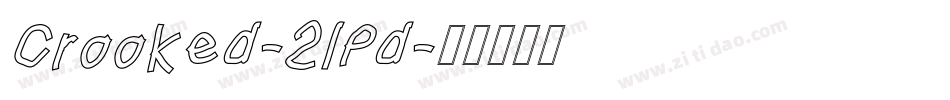 Crooked-2lPd字体转换