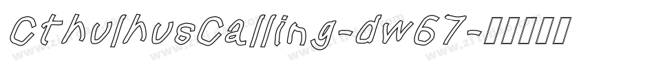 CthulhusCalling-dw67字体转换