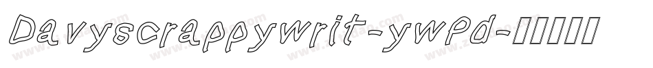 Davyscrappywrit-ywPd字体转换
