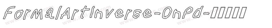 FormalArtInverse-0nPd字体转换