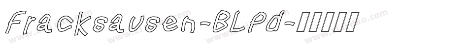 Fracksausen-BLPd字体转换
