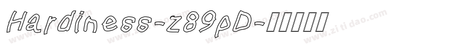 Hardiness-z89pD字体转换