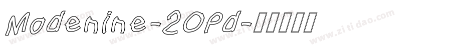 Modenine-2OPd字体转换