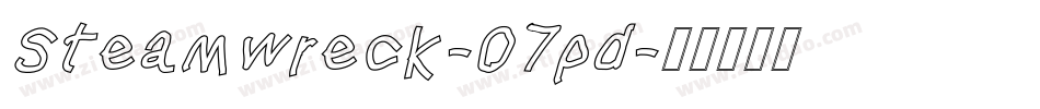 Steamwreck-07pd字体转换