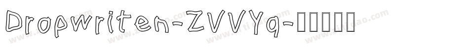 Dropwriten-ZVVYq字体转换