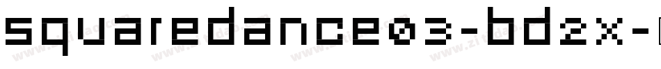 Squaredance03-Bd2x字体转换