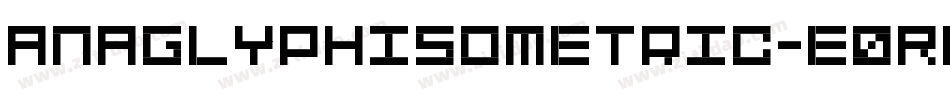 AnaglyphIsometric-E0Rl字体转换