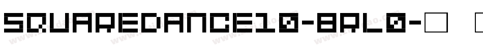 Squaredance10-8rl0字体转换