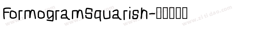 FormogramSquarish字体转换
