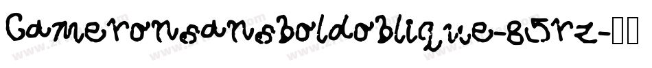 Cameronsansboldoblique-85rz字体转换